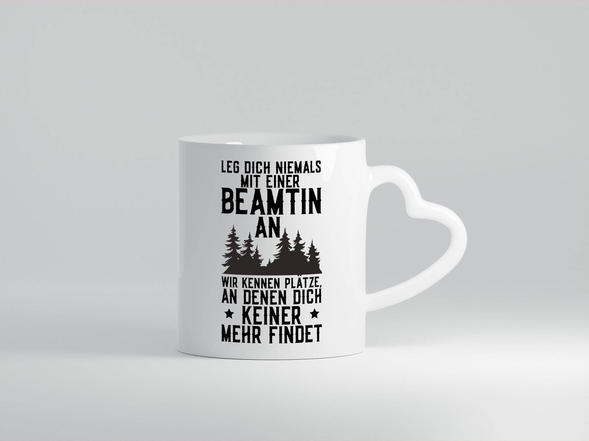 Nicht mit einer Beamtin anlegen | Polizistin Wald Revier lustiger Spruch Geschenk