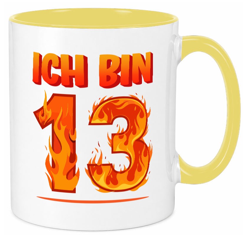 13. Geburtstag | 13 Jahre Drache lustiger Spruch Geschenk Geschenkidee Tasse