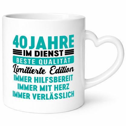 40 Jahre im Dienst | Jubiläum Arbeit v5 lustiger Spruch Geschenk Kollegen Büro