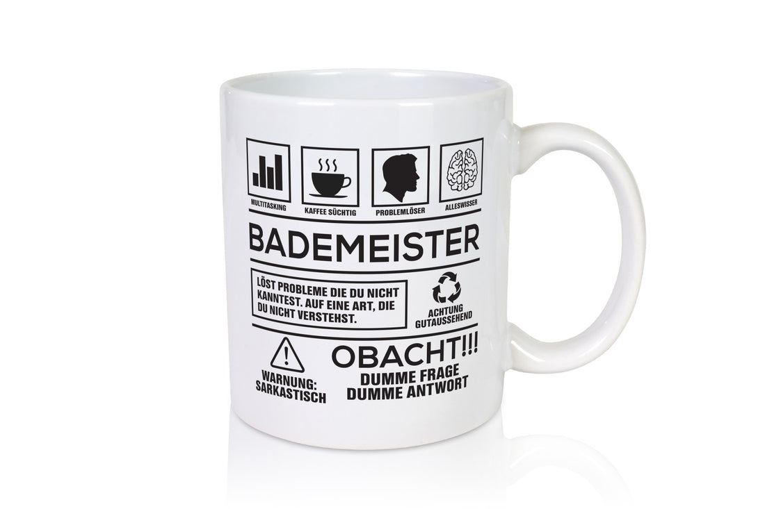 Achtung Probleme Bademeister | Rettungsschwimmer Geschenk Humor Geschenkidee