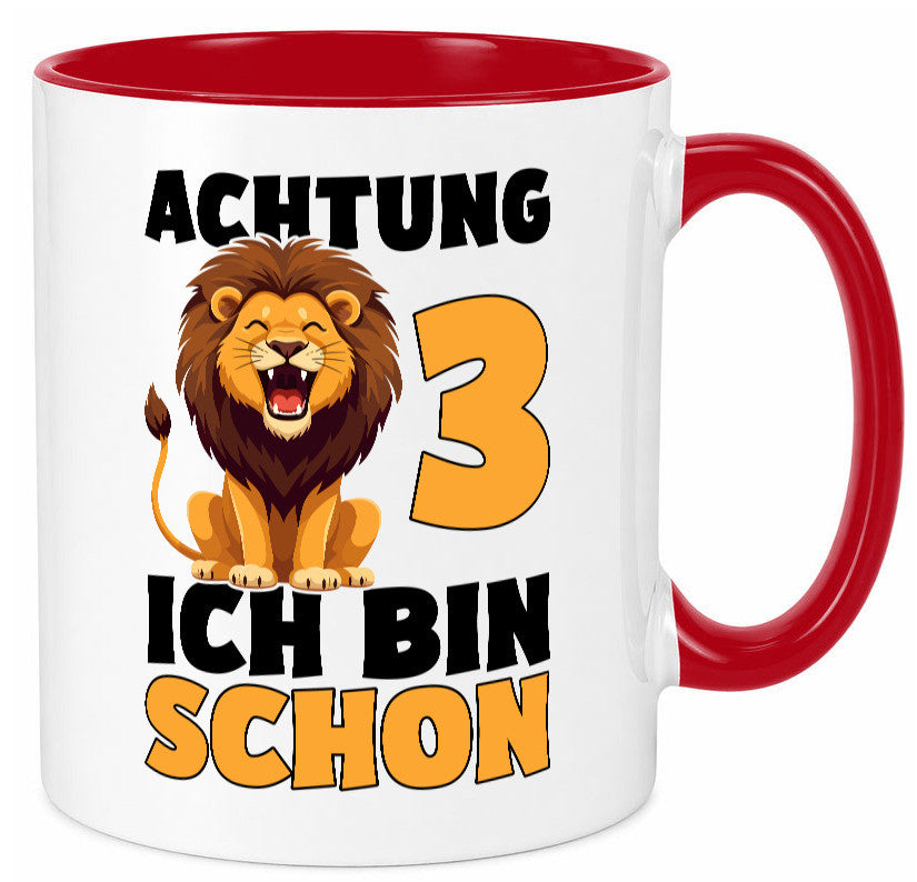 3. Geburtstag | 3 Jahre Löwe lustiger Spruch Geschenk Geschenkidee Tasse