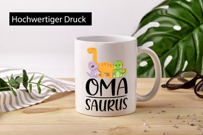 Oma Saurus | Muttertag Großmutter Geschenkidee Familie Humor Tasse