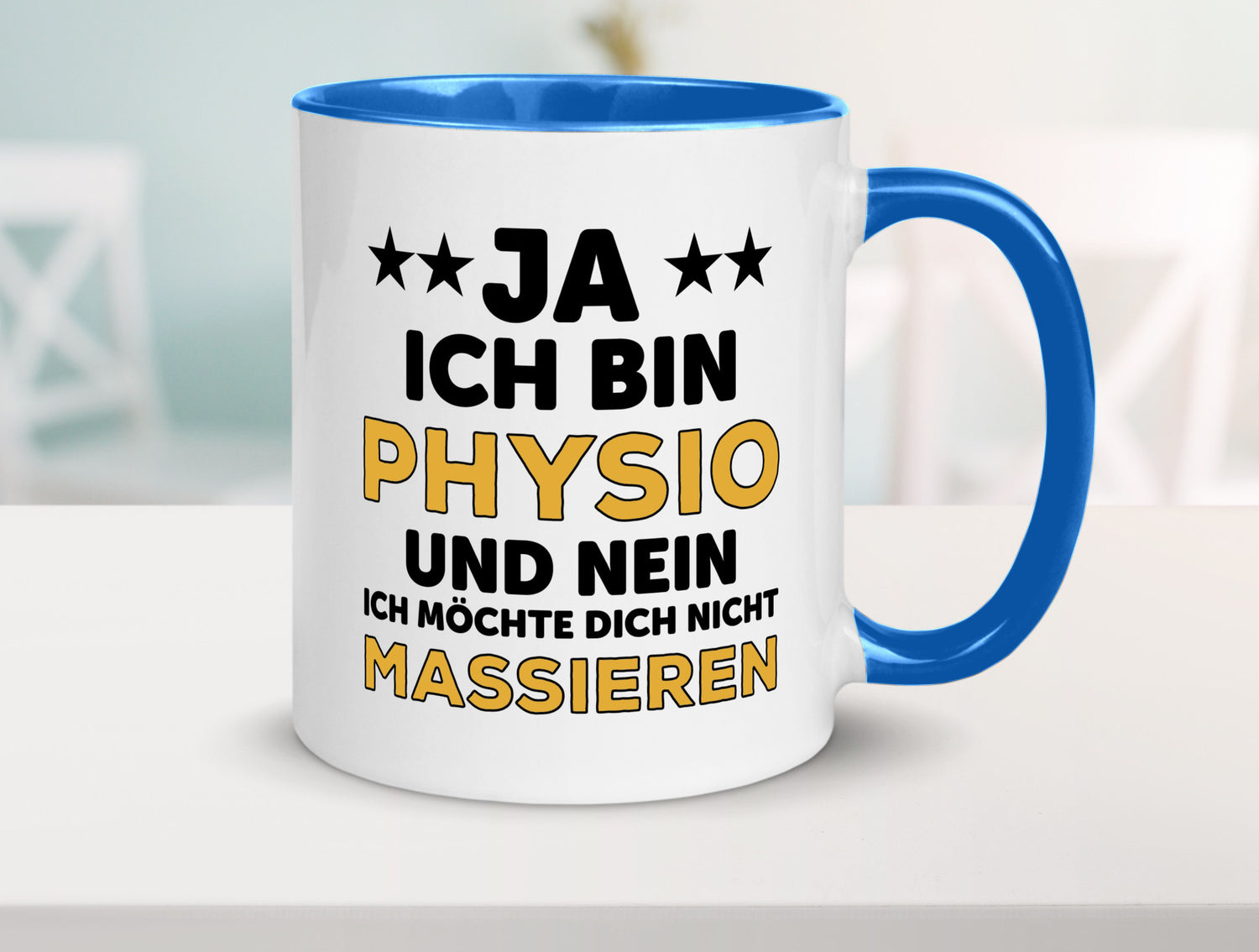 Ich bin Physio | lustige Spruch Tasse Physiotherapeut Geschenkidee Humor