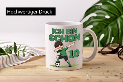 10. Geburtstag | 10 Jahre Fußballer Geschenkidee Humor Tasse