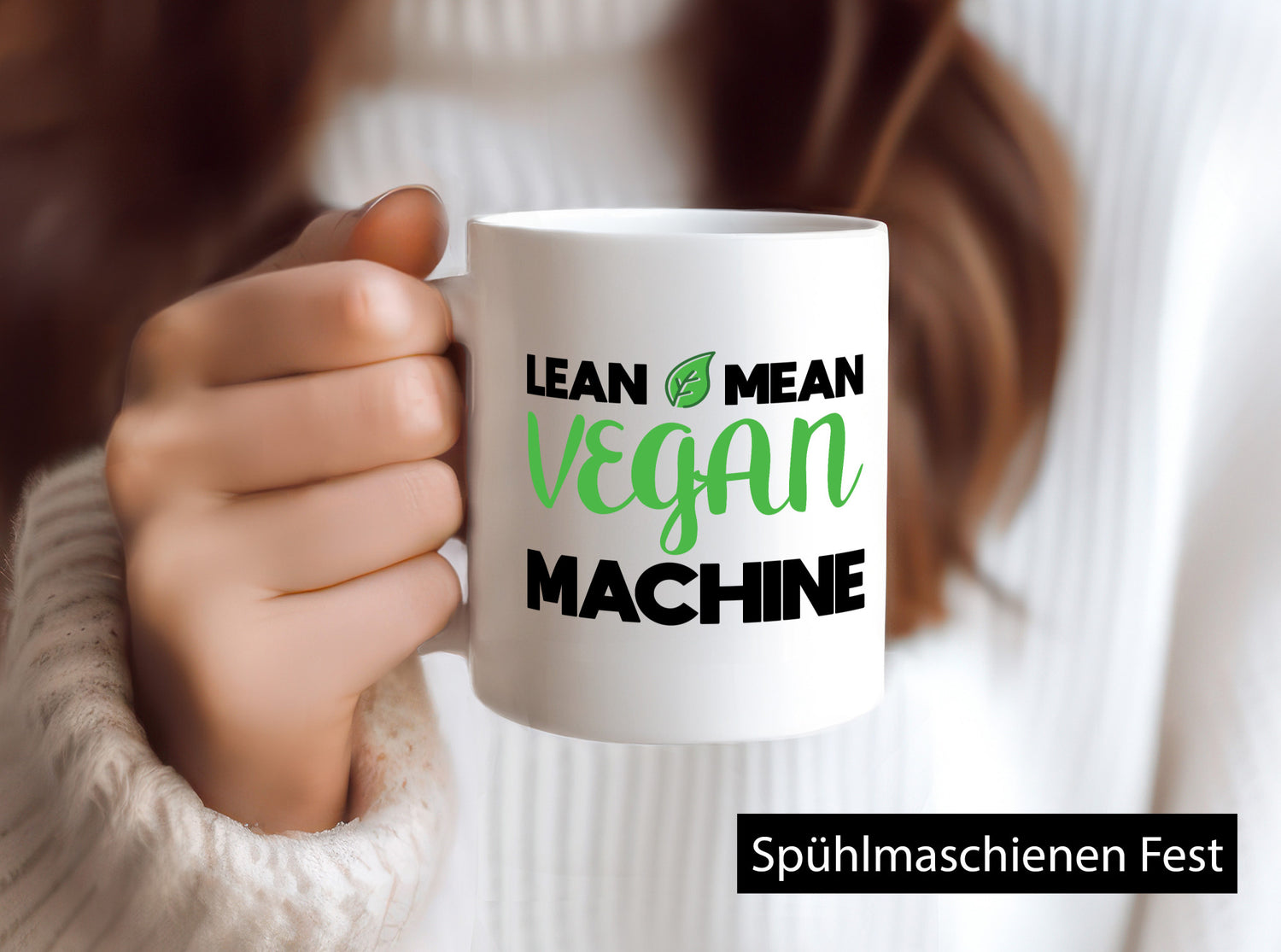 Lean Mean Vegan Maschien | Vegetarier lustiger Spruch Geschenk Humor