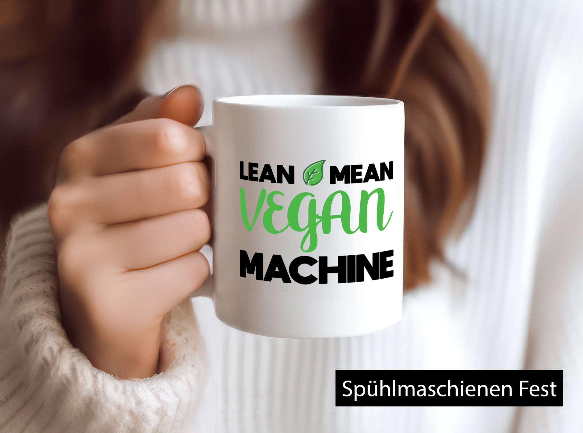 Lean Mean Vegan Maschien | Vegetarier lustiger Spruch Geschenk Humor