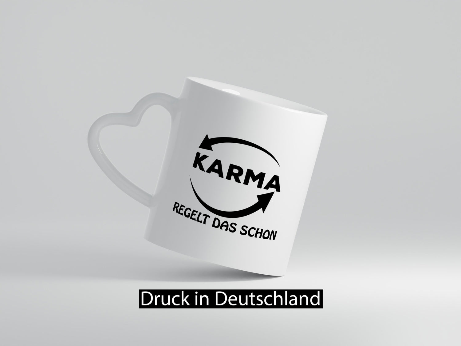 Karma regelt das lustig Humor Geschenkidee Geschenk Tasse