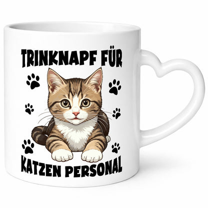 Katzen Personal | Katzenbesitzer Tasse Katze Humor vl4 lustiger Spruch Geschenk