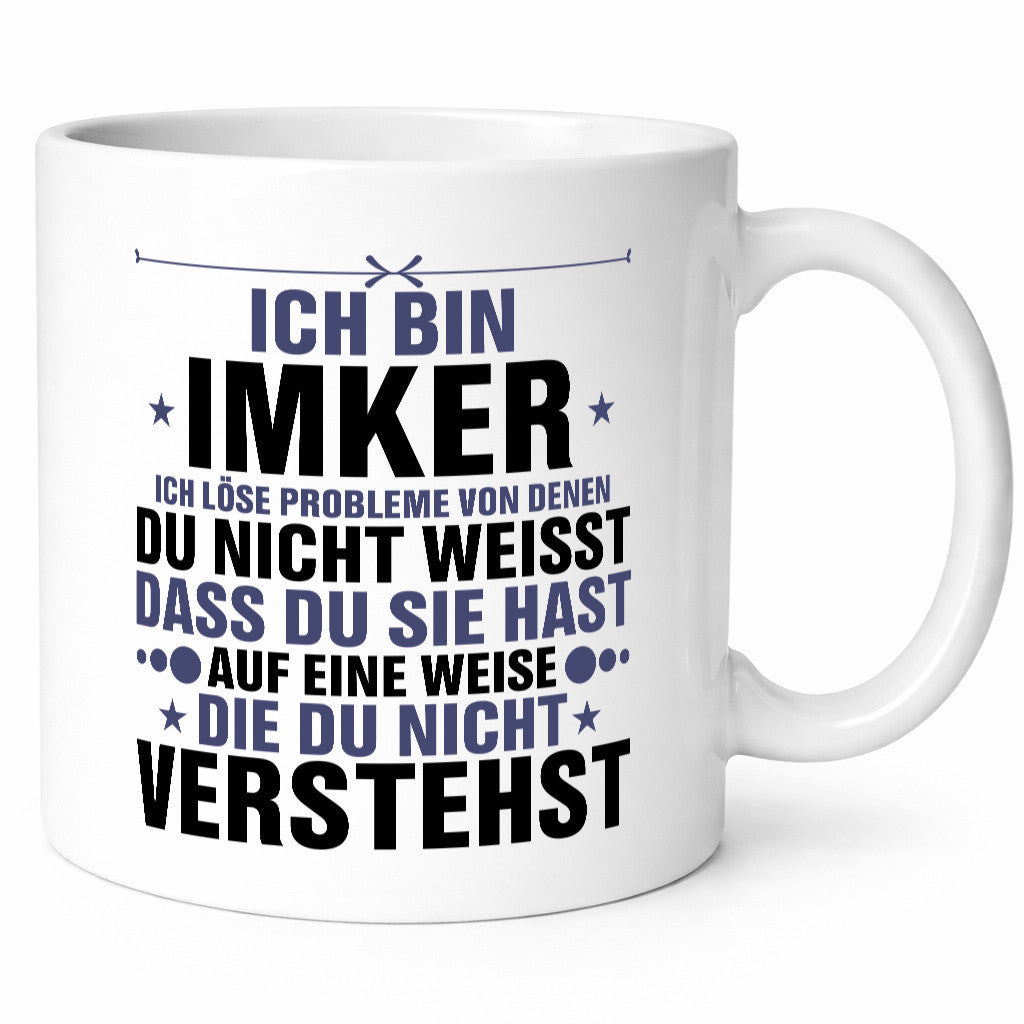 Löse Probleme: Imker | Imkerei v2 Geschenkidee Humor Tasse