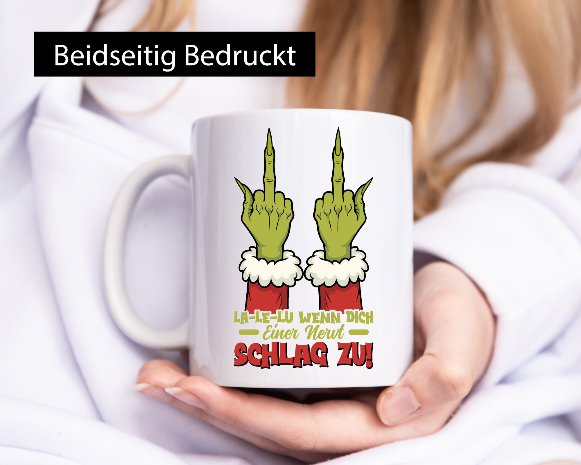 La Le Lu | Weihnachten Weihnachtsmuffel Lichter vl10 Geschenkidee Humor Tasse