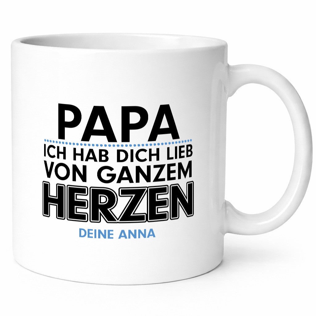 Papa Tasse | Tochter Vatertag schöner Spruch Geschenk Familie Geschenkidee
