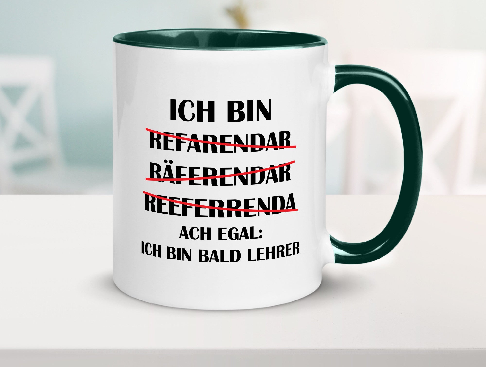 Ich bin bald Lehrer | Rechtschreibfehler lustig Humor Geschenkidee Geschenk