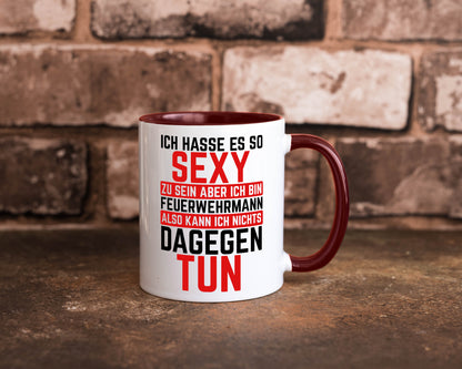 Sexy Feuerwehrmann | Helden Flammen Brandeinsatz lustig Humor Geschenkidee