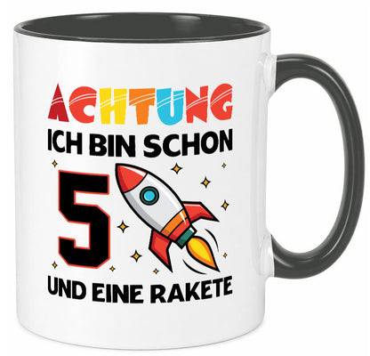 5. Geburtstag | Rakete Weltraum 5 Jahre Galaxy lustig Geschenkidee Geschenk