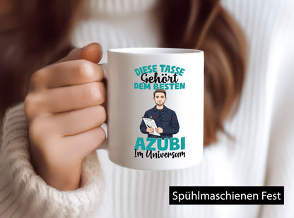 Im Universum: Azubi | Ausbildung Lehre Lehrling lustiger Spruch Geschenk Humor