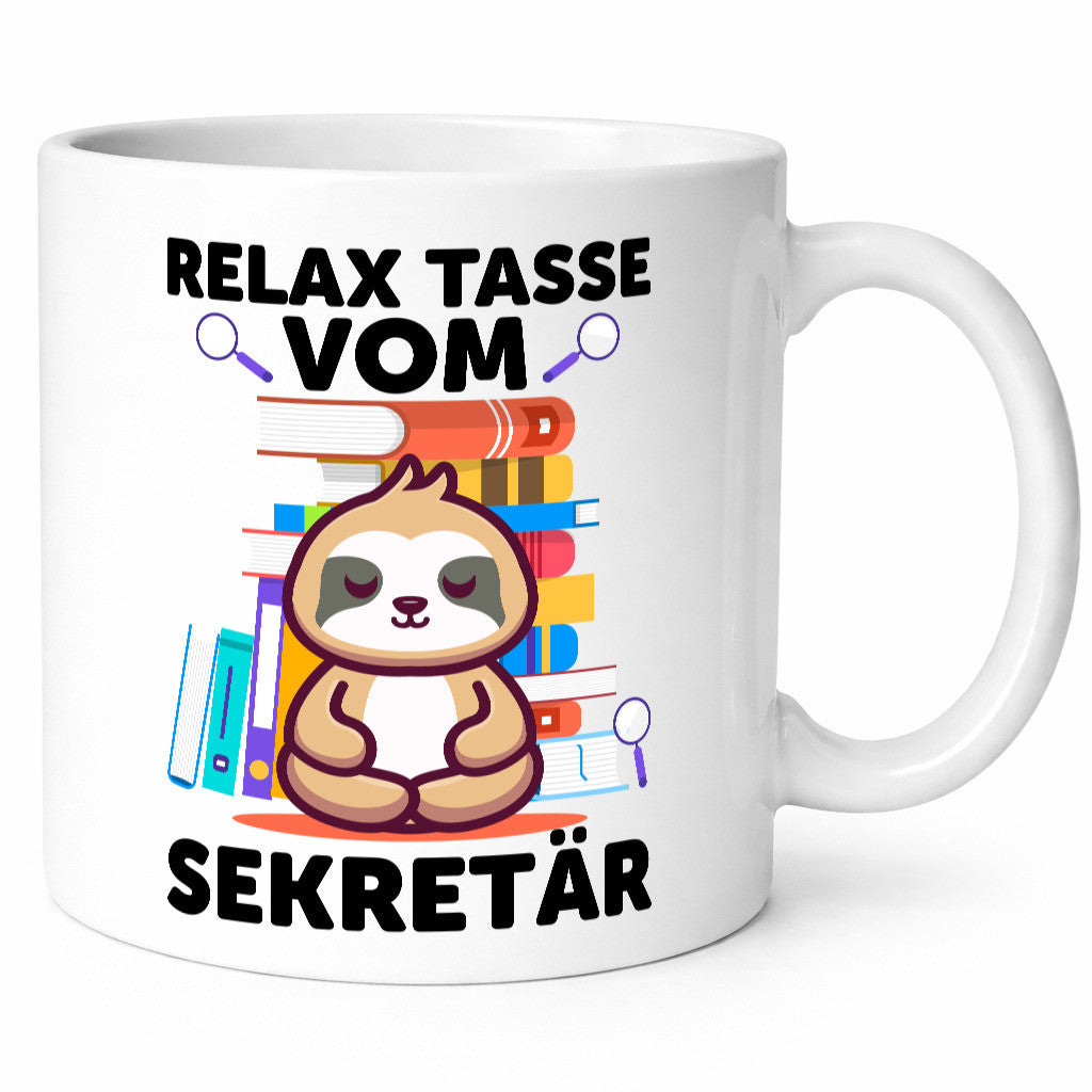Relax Tasse: Sekretärin | Büro Humor Arbeit Kollegen Geschenkidee Tasse