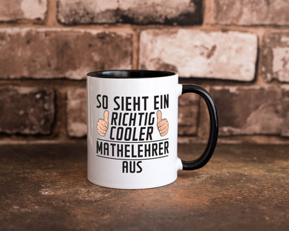 Richtig Cooler Mathelehrer | Lehrer Mathe lustig Humor Geschenkidee Geschenk