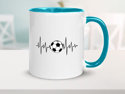 Fußball Herzschlag | Fussballer Verein Sport Team Geschenk Humor Geschenkidee