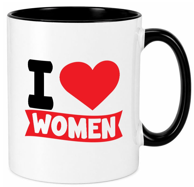 I love woman | Frauen Ich liebe v2 lustig Familie Geschenkidee Geschenk Tasse