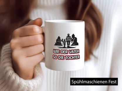 Wie der Vater so die Tochter | Feuerwehrmann Feuerwehrpapa Geschenkidee Familie