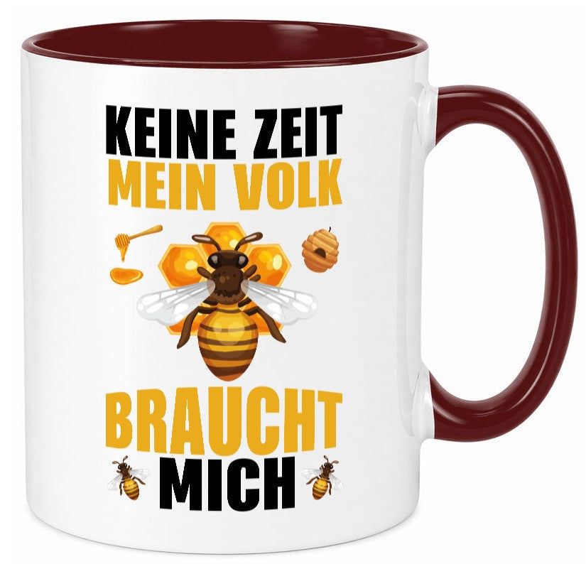 Mein Volk braucht mich Bienen lustiger Spruch Geschenk Humor Geschenkidee Tasse