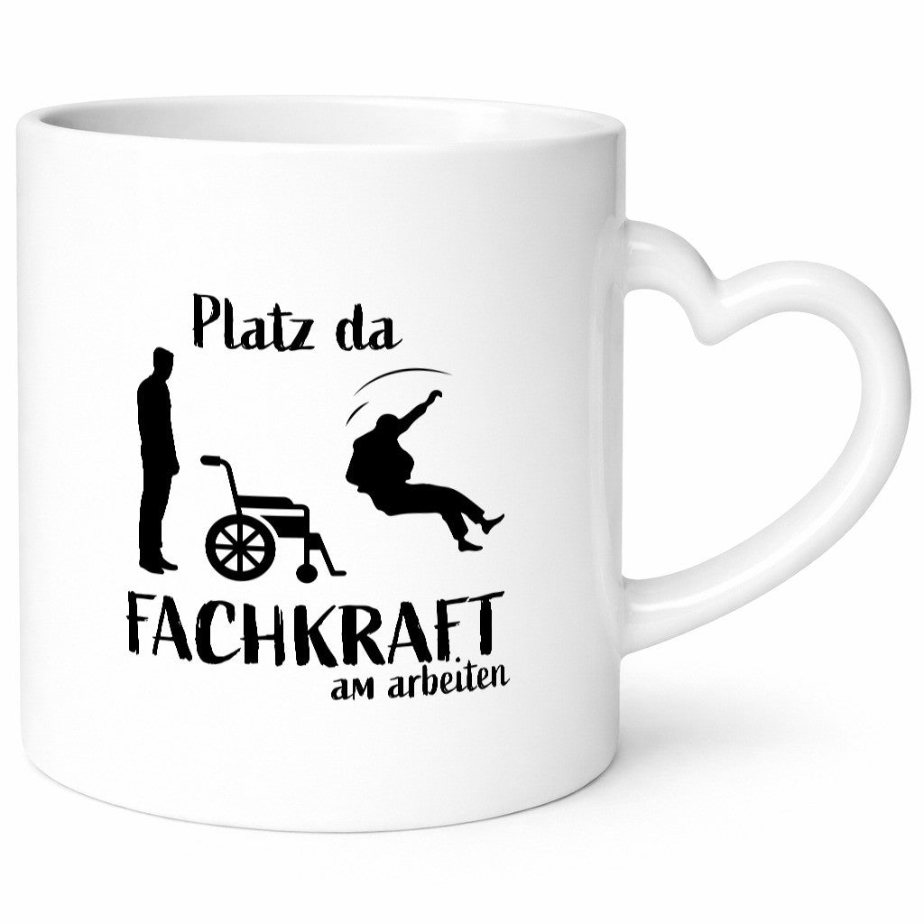 Platz da, Fachkraft | Rollstuhl Menschen lustig Humor Geschenkidee Geschenk
