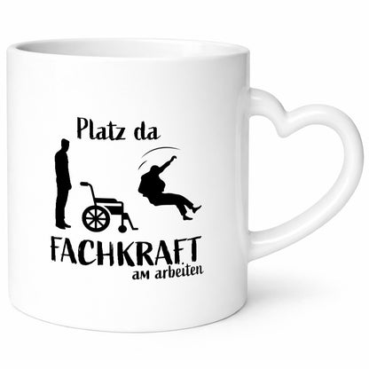 Platz da, Fachkraft | Rollstuhl Menschen lustig Humor Geschenkidee Geschenk