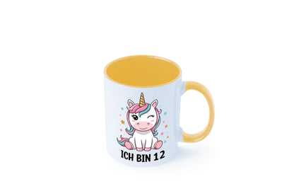 12. Geburtstag | 12 Jahre Einhorn Mädchen lustig Geschenkidee Geschenk Tasse
