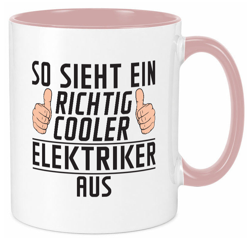 Richtig Cooler Elektriker | Elektronik Elektrotechnik Geschenk Humor Tasse