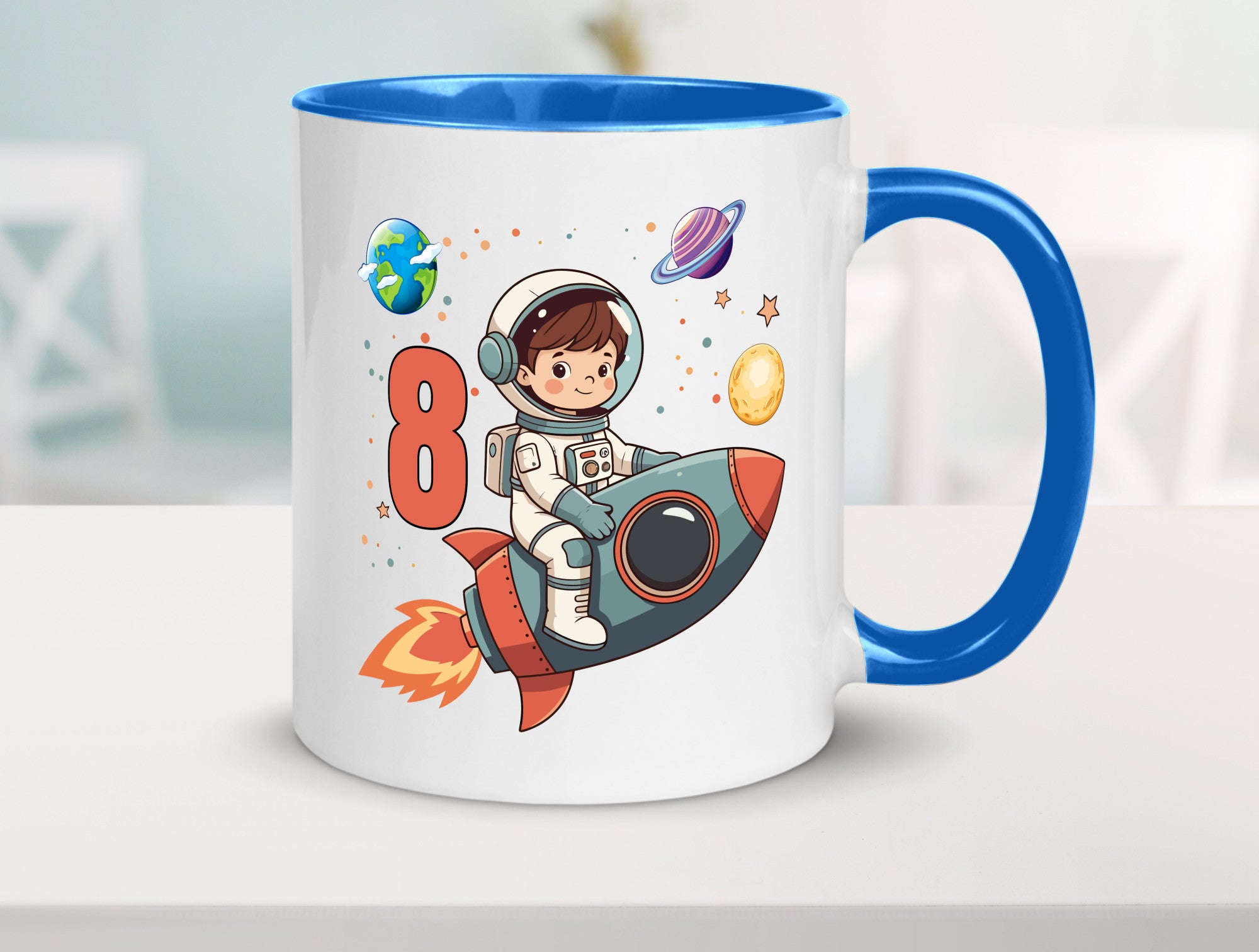 8. Geburtstag | 8 Jahre Astronaut Weltraum Humor Geschenkidee Tasse