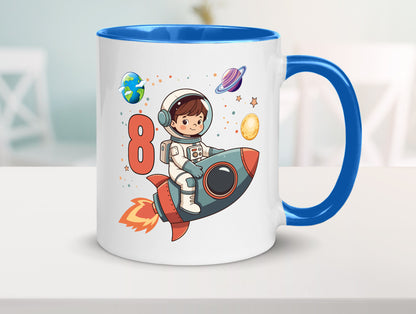 8. Geburtstag | 8 Jahre Astronaut Weltraum Humor Geschenkidee Tasse
