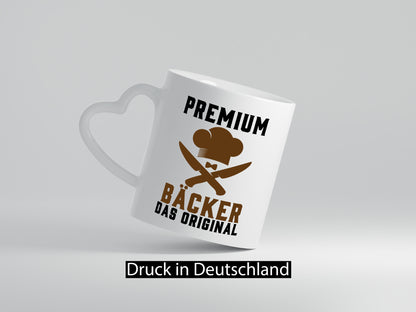 Premium Bäcker das Orginal Humor Geschenkidee Tasse