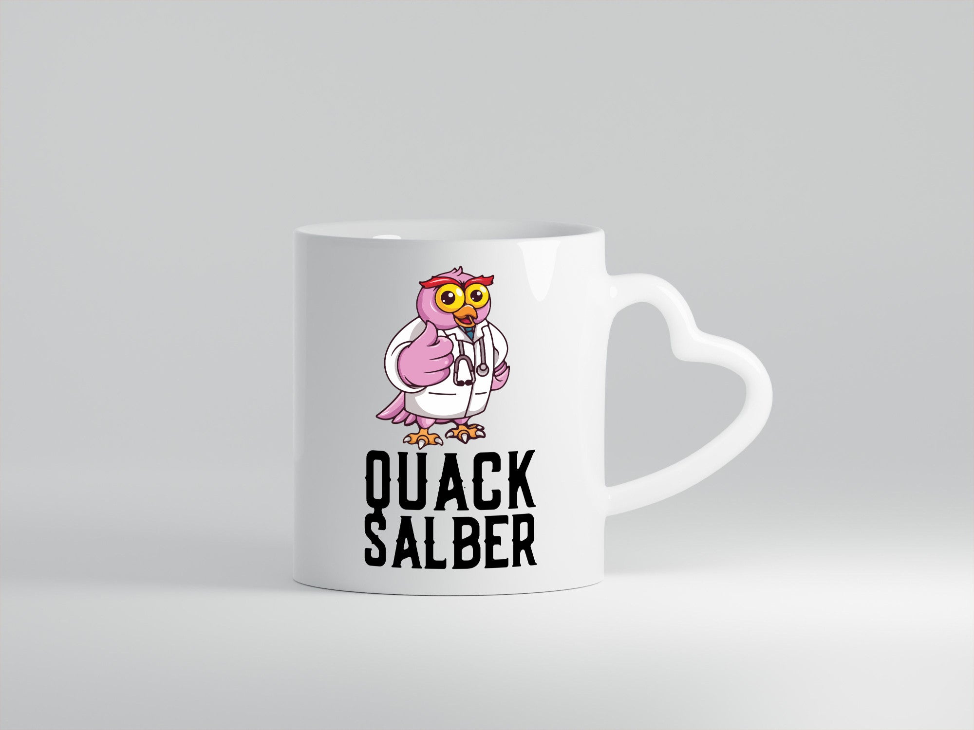Quacksalber | witzige Ente Comic Arzt Ärztin lustiger Spruch Geschenk Humor