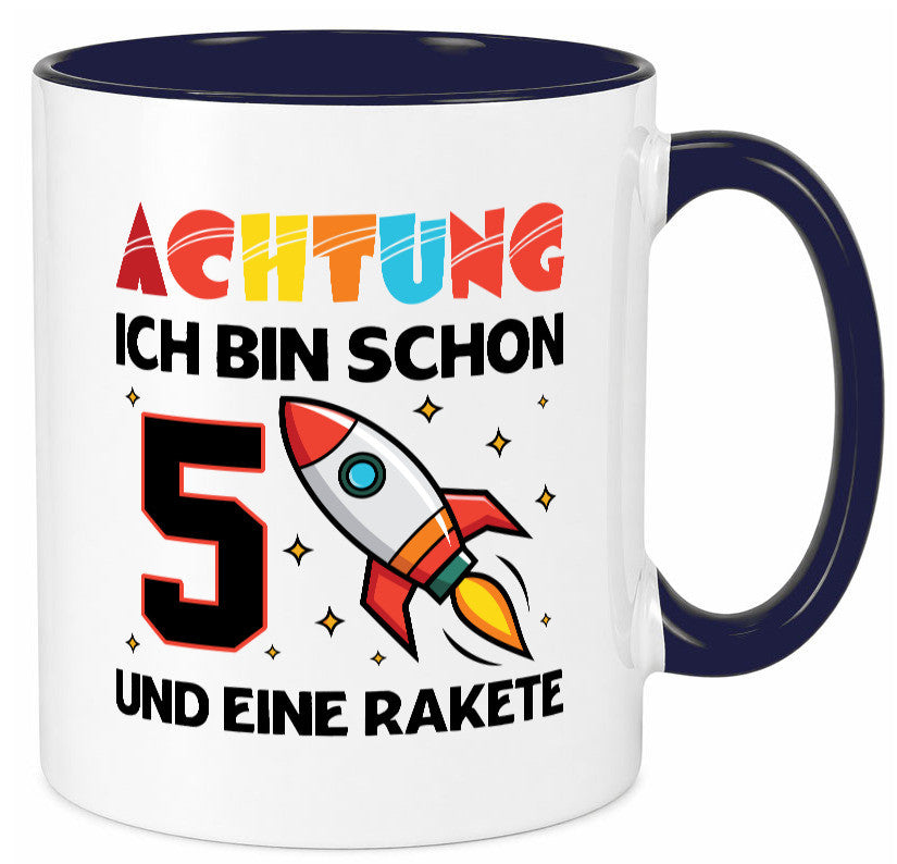 5. Geburtstag | Rakete Weltraum 5 Jahre Galaxy lustig Geschenkidee Geschenk