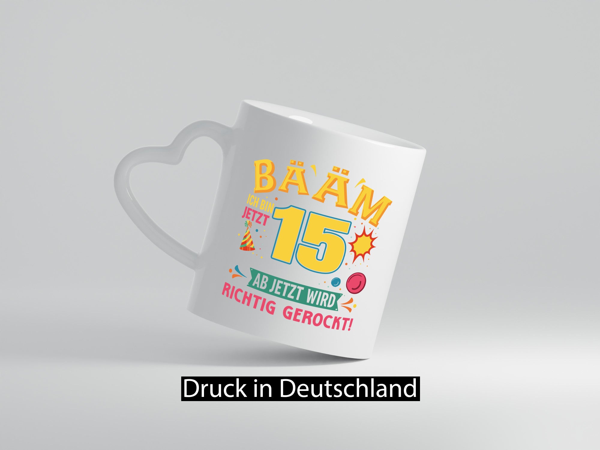15. Geburtstag | 15 Jahre ab jetzt wird richtig gerockt Humor Geschenkidee Tasse