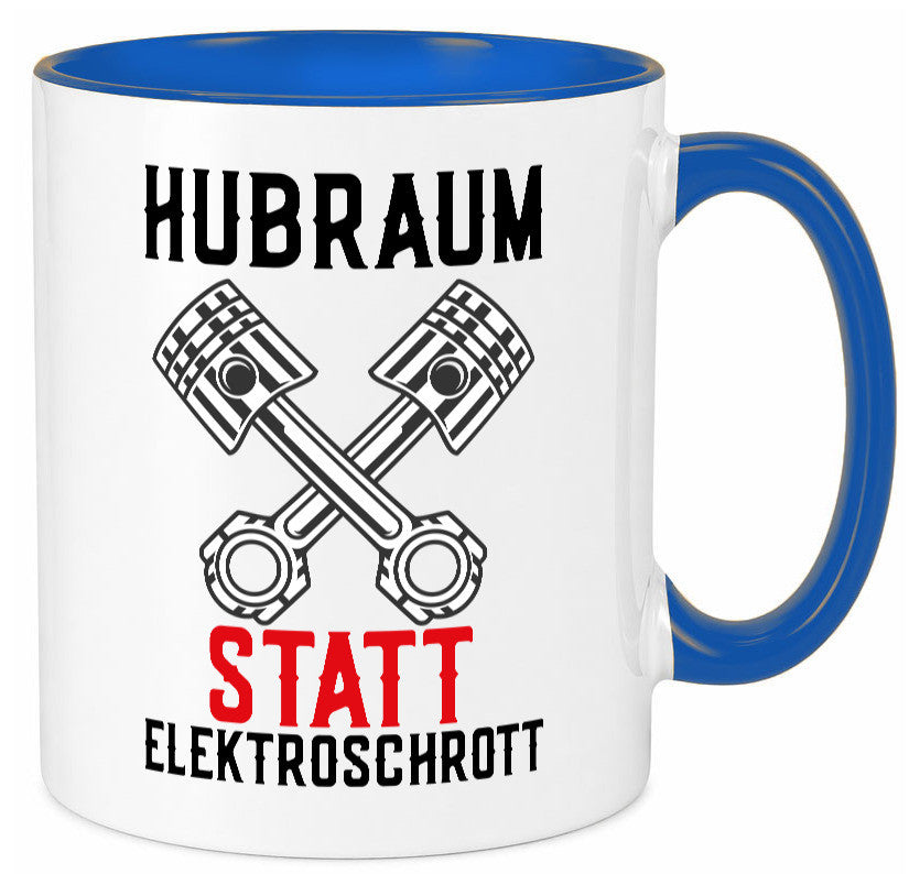 Hubraum statt Elektroschrott | Autofan Verbrennungsmotor Geschenk Humor