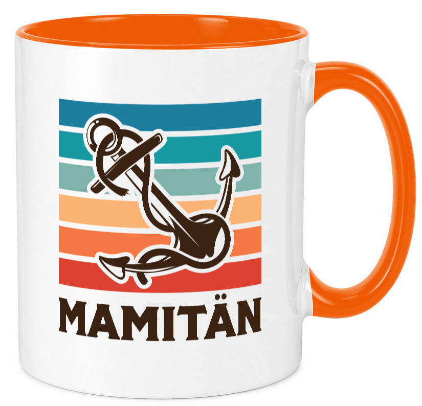 Mamitän | Schiff Boot Amker Muttertag Geschenk Familie Geschenkidee lustiger Tasse