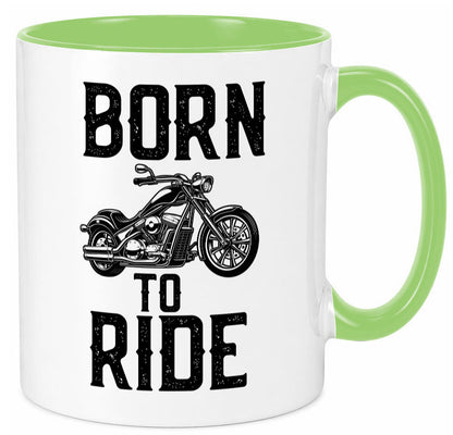 Born to ride | Biker Tasse Motorradfahrer Motorrad lustiger Spruch Geschenk