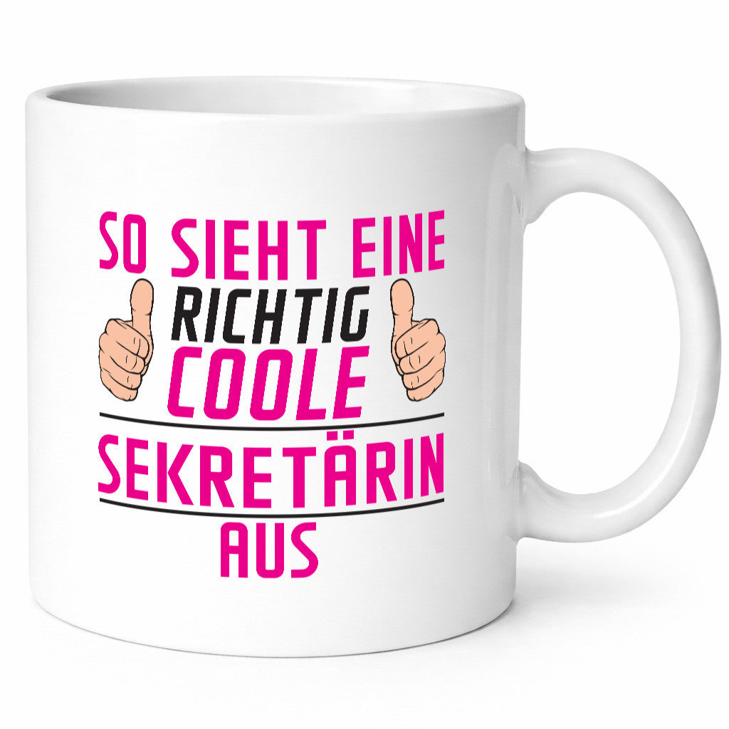 Richtig Coole Sekretärin | Büro Humor Arbeit Kollegen Geschenkidee Tasse
