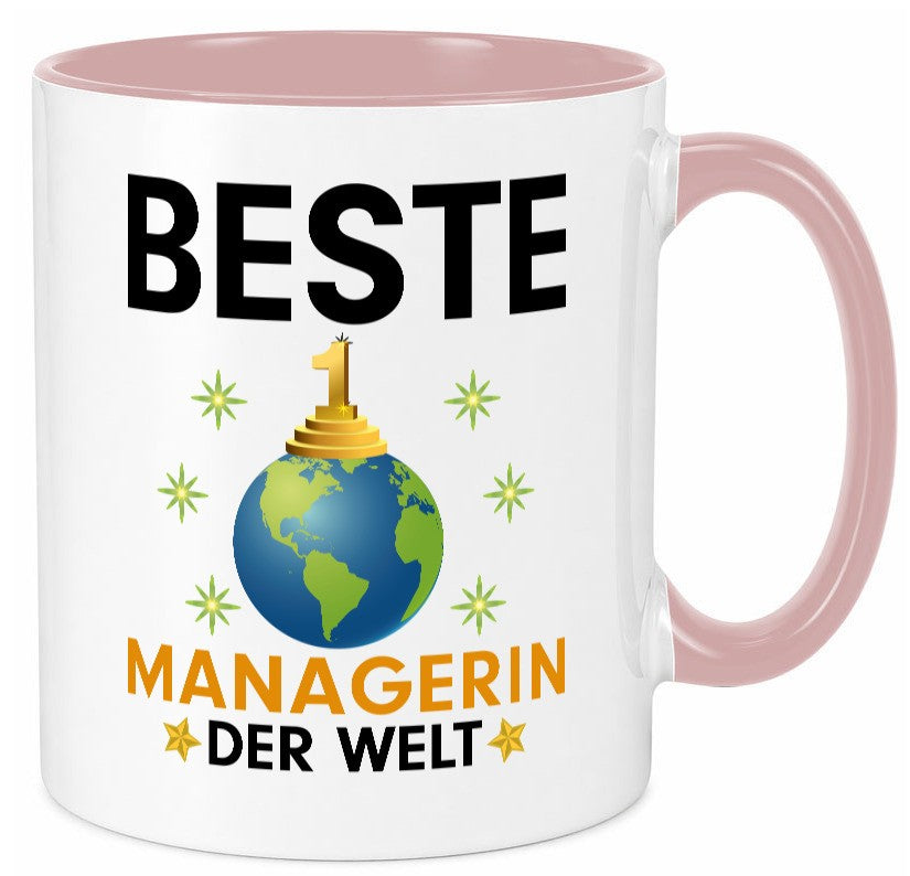 Welt Beste Managerin | Management lustiger Spruch Geschenk Humor Geschenkidee Tasse