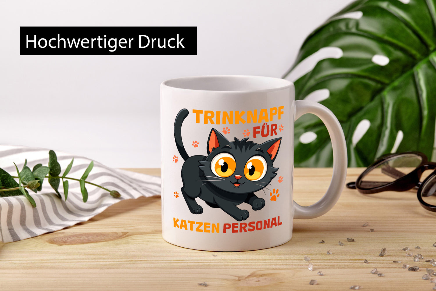 Katzen Personal | Katzenbesitzer Tasse Katze Humor vl3 Geschenkidee