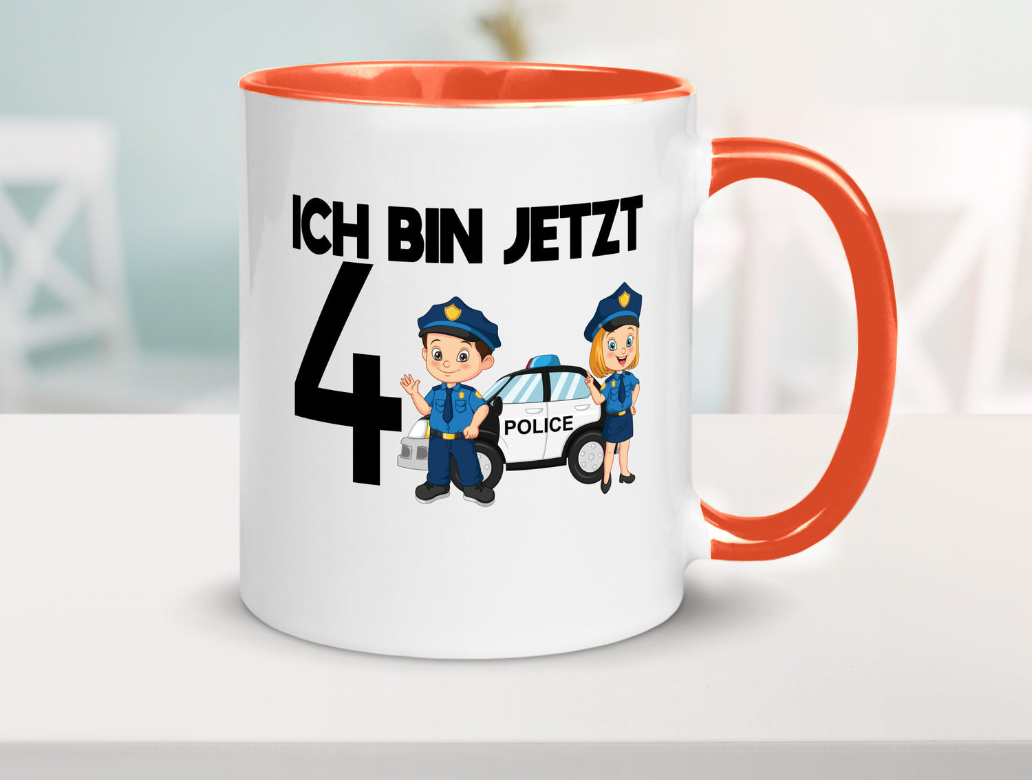 Ich bin jetzt 4 | Polizei 4. Geburtstag Jähriger Geschenk Geschenkidee lustiger