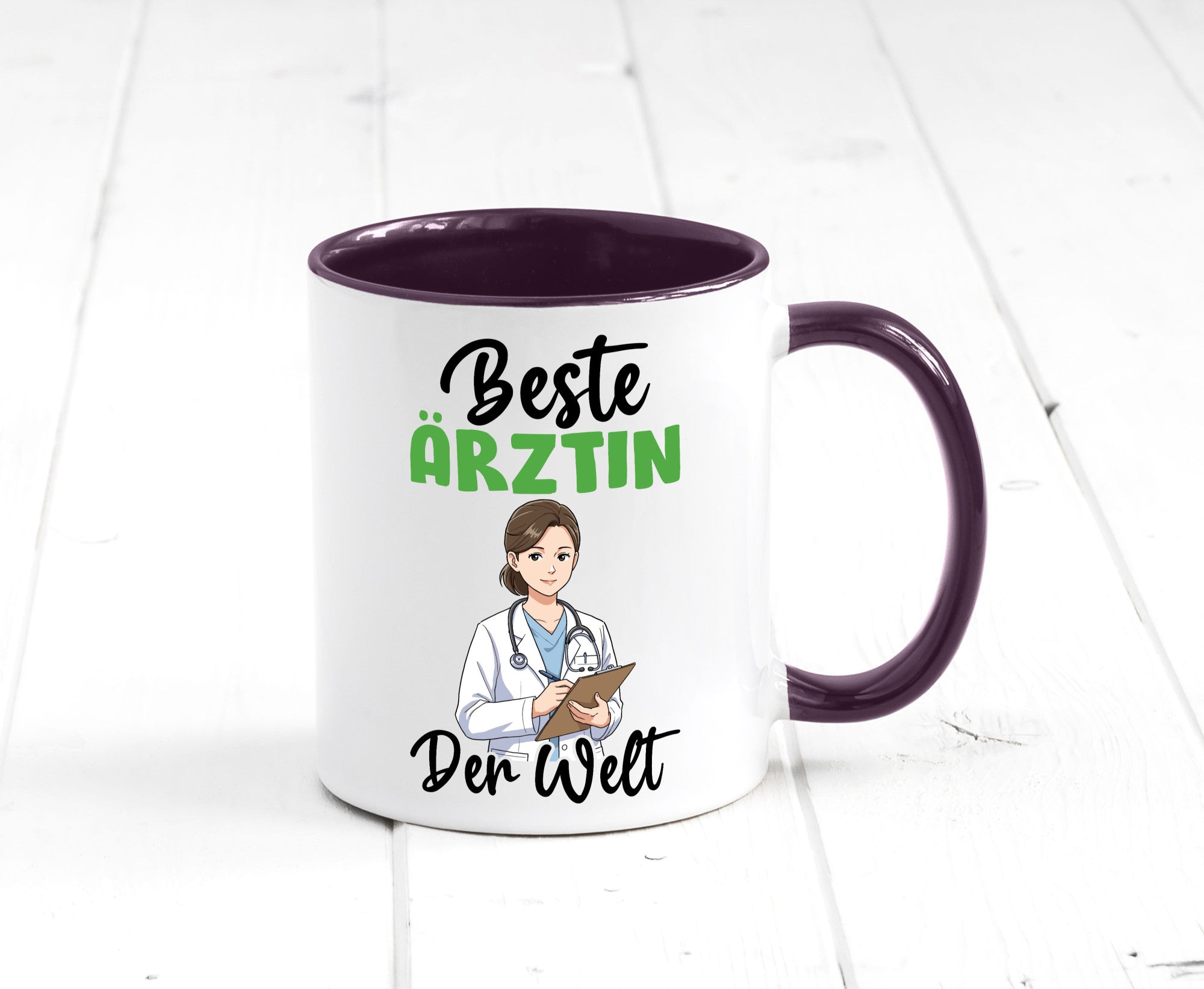 Beste Ärztin | Medizin Doktorin Fachärztin v2 Humor Geschenkidee Tasse