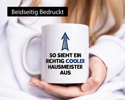 Richtig Cooler Hausmeister | Geschenkidee Humor Tasse
