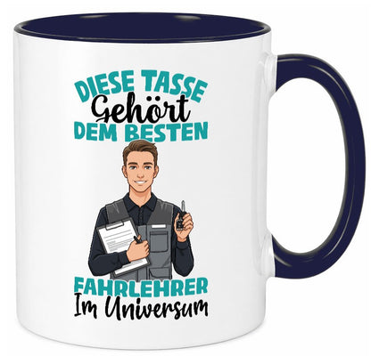 Im Universum: Fahrlehrer | Fahrschule lustig Humor Geschenkidee Geschenk Tasse