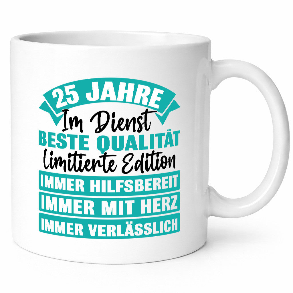 25 Jahre im Dienst | Jubiläum Arbeit lustiger Spruch Geschenk Kollegen Büro