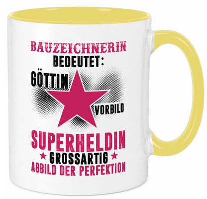 Bedeutung von Bauzeichnerin | Zeichnerin Humor Geschenkidee Tasse