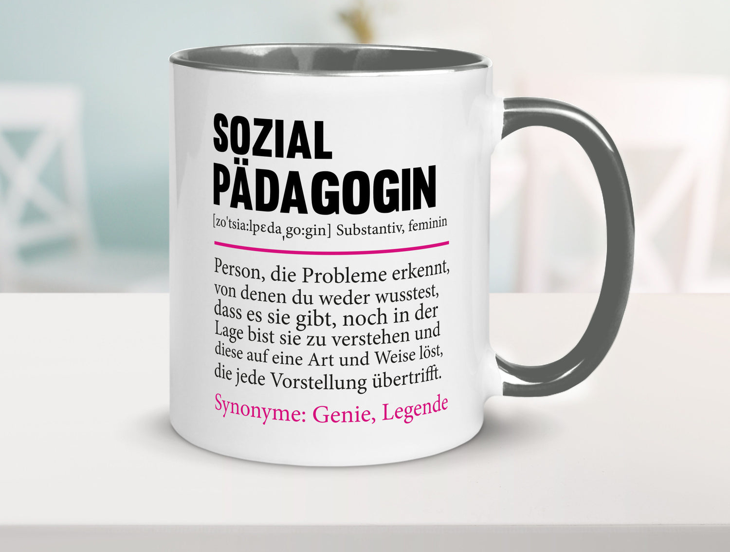Sozialpädagogin | Spruch lustig Humor Pädagogin v2 Geschenkidee Geschenk Tasse