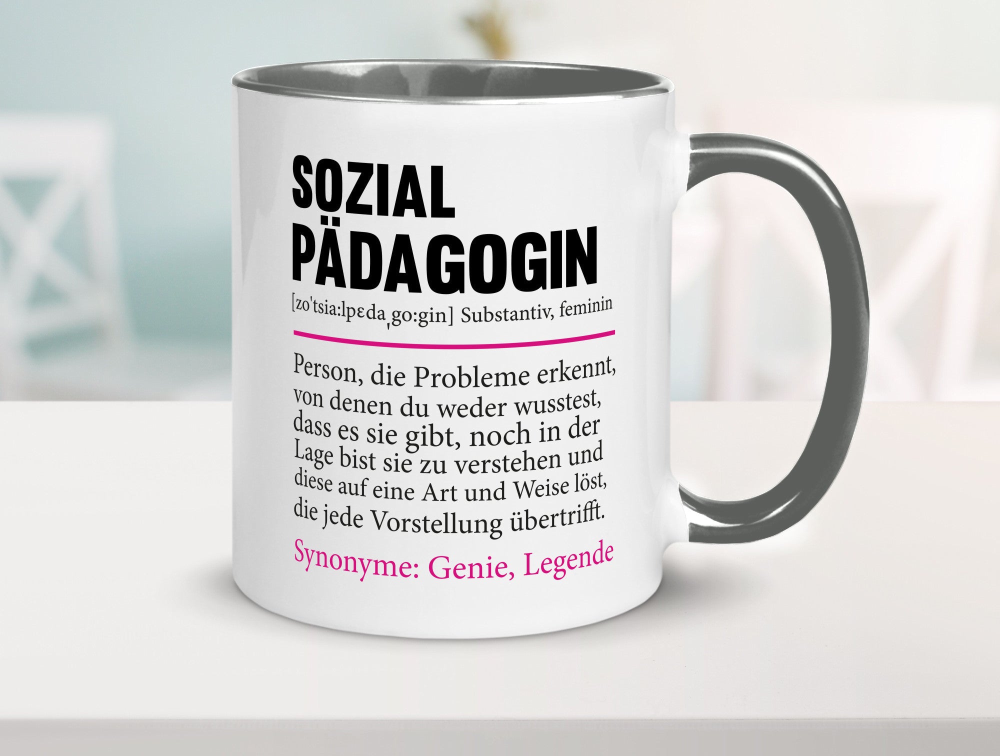 Sozialpädagogin | Spruch lustig Humor Pädagogin v2 Geschenkidee Geschenk Tasse