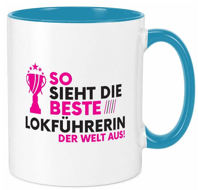 Die Weltbeste Lokführerin | Zug Beruf Geschenk Arbeit Kollegen Büro lustiger Tasse